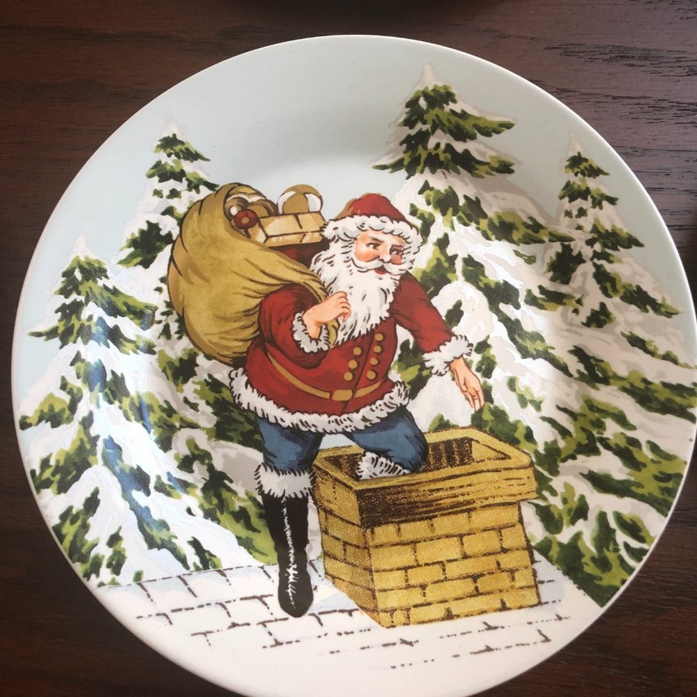 Williams Sonoma Christmas Collection: 6 Dessert Dishes + Serving Plate + Runner